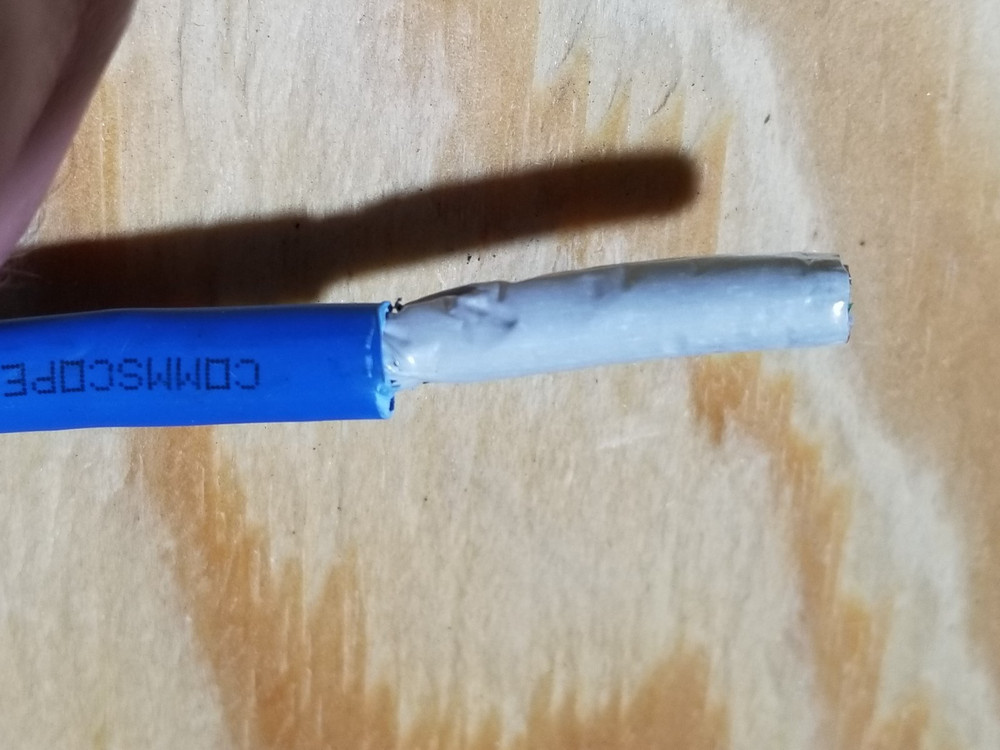 Commscope CS34P 23/4P Cat6 F/UTP WebTrak Plenum Shield Network Cable Blue /100ft