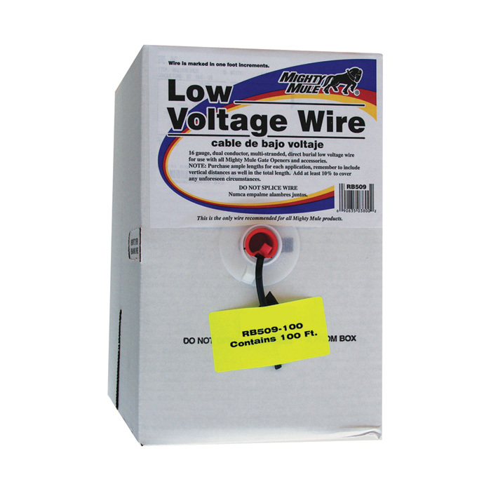 Mighty Mule RB509-100 Low Voltage Wire 100 Foot Roll