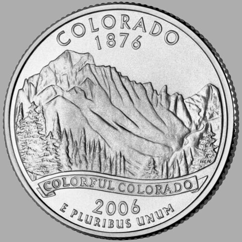 2006 Colorado P & D Uncirculated State Quarters From Mint Rolls