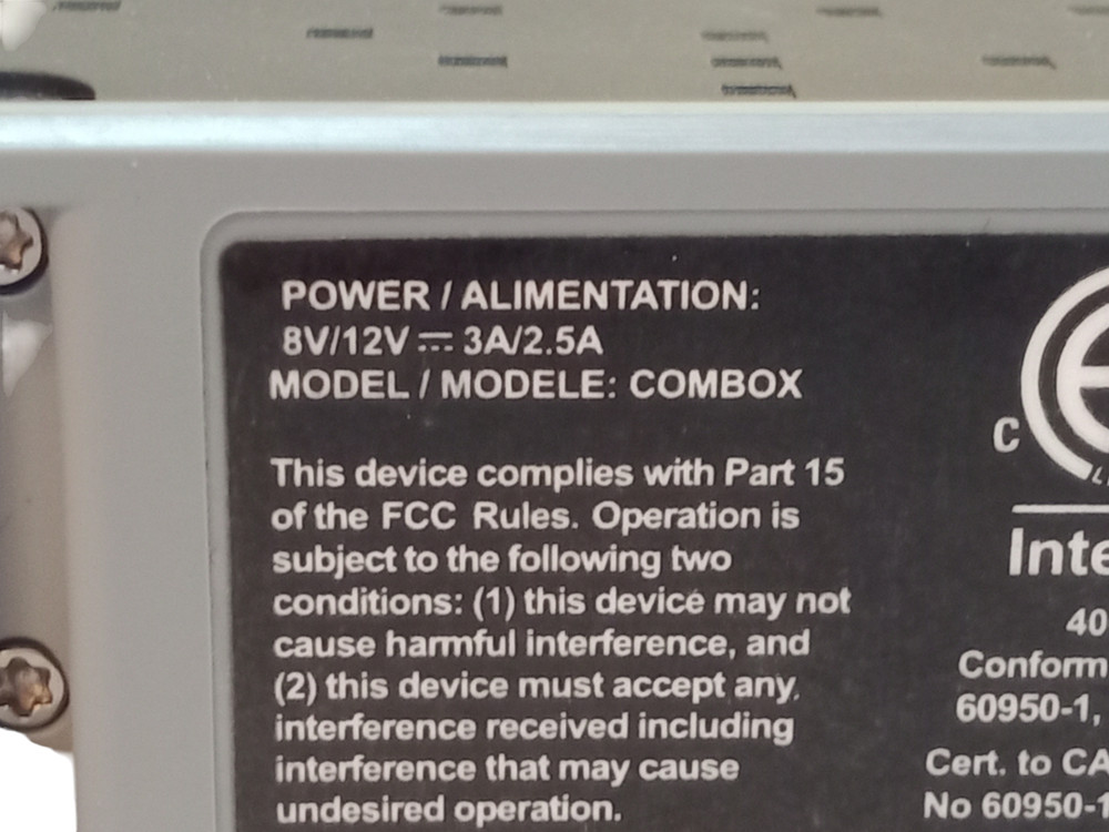 ingenico iSC250/iSC480 Combox POS Terminal Box,AC Adapter+Ethernet Tested Works