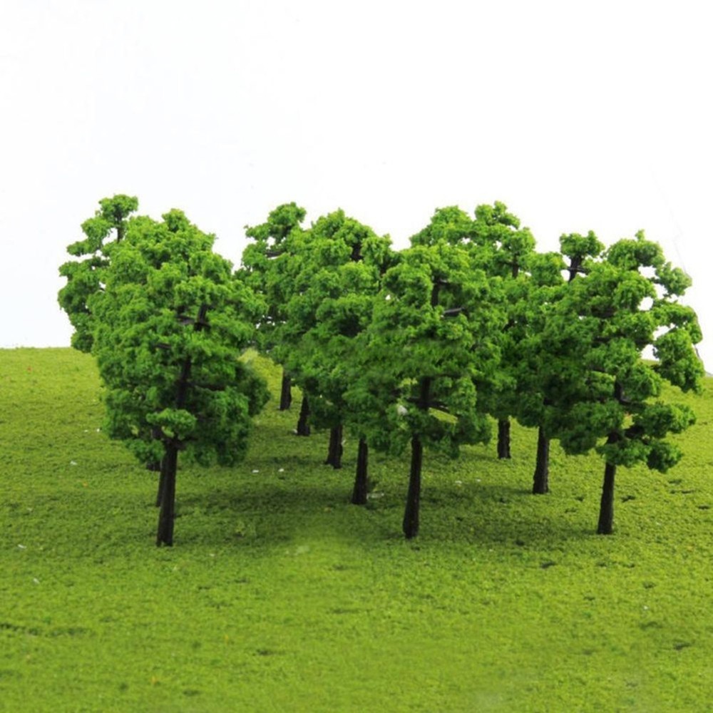 Miniature Landscaping Set 9 Shrub Strips & 6 Model Trees for Creative Projects