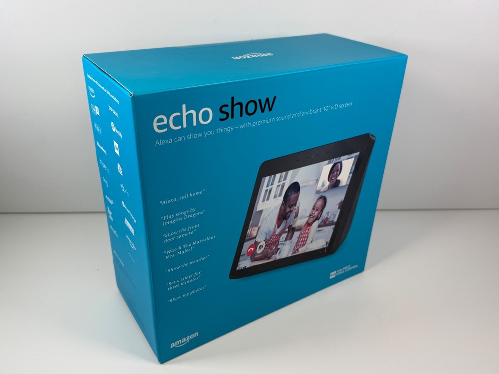 Amazon Echo Show (2nd Generation) Smart Assistant 10" HD Screen Charcoal Sealed