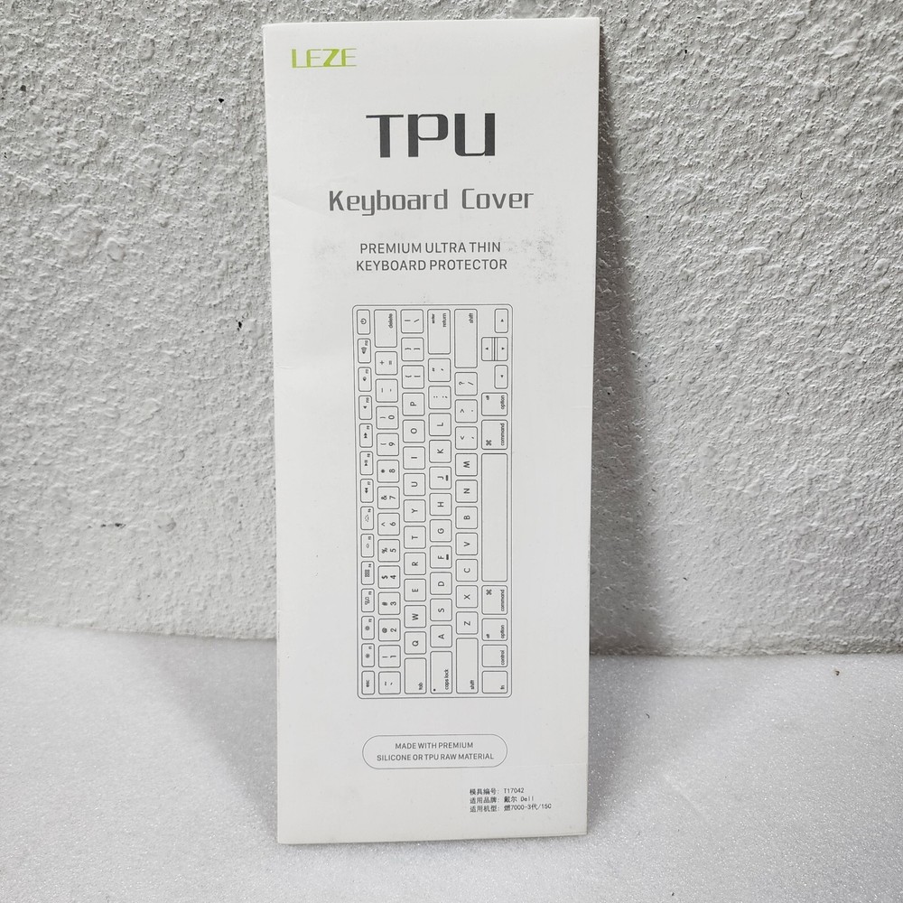 Leze Ultra Thin Keyboard Cover Compatible with 15.6"- TPU