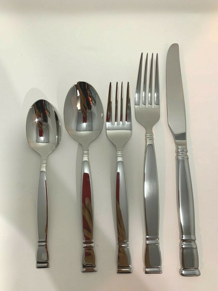 Oneida T324005A 5-Piece Flatware Set, Service for 1,Silver,5 Piece