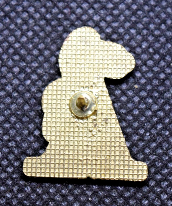Letter A Snoopy Brown Lapel Pin