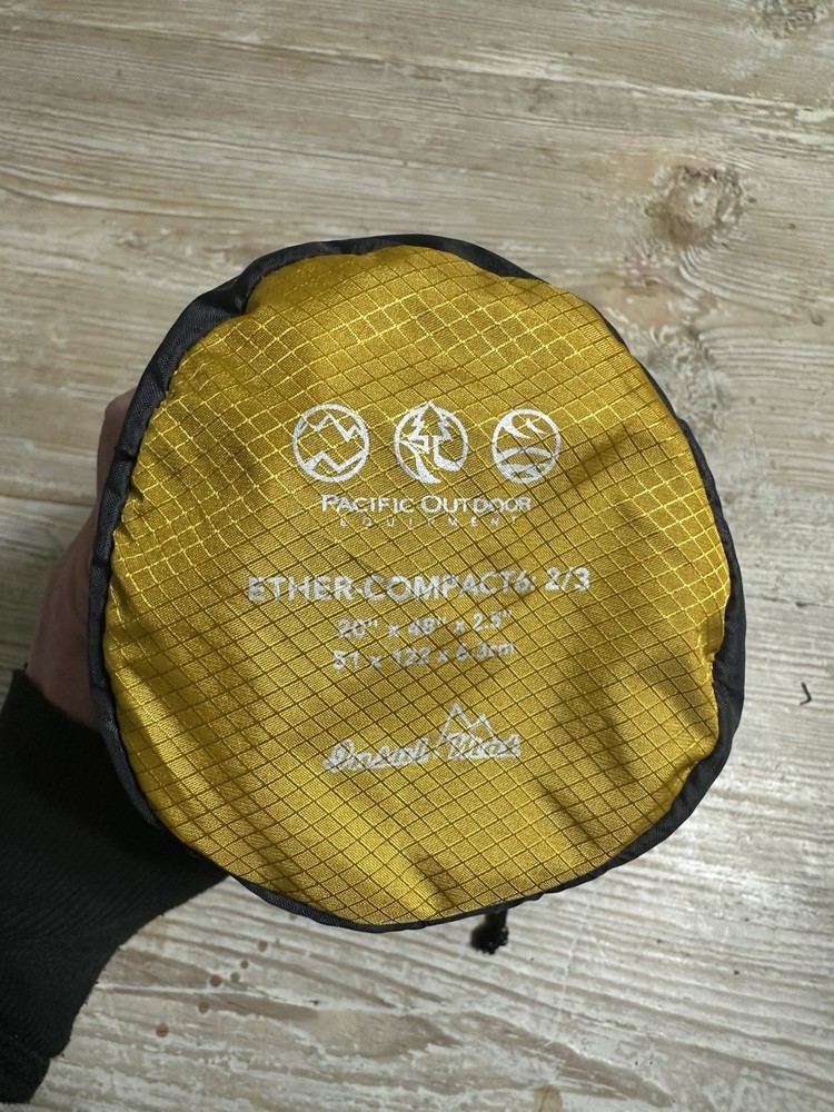 Pacific Outdoor Equipment Ether-Compact 6 2/3 sleeping pad Self Inflating NWOT
