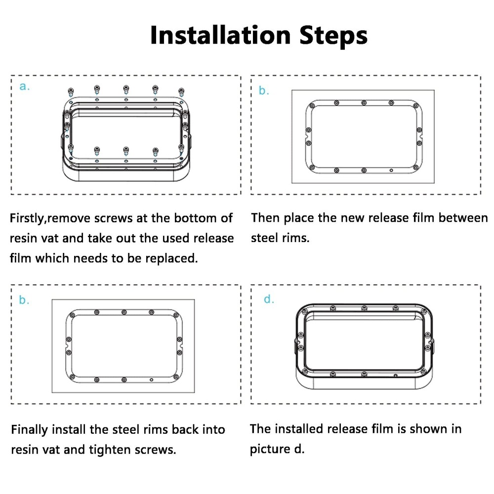 Versatile 6PCS FEP Release Films 260x200mm - Ultimate Solution for 3D Printers
