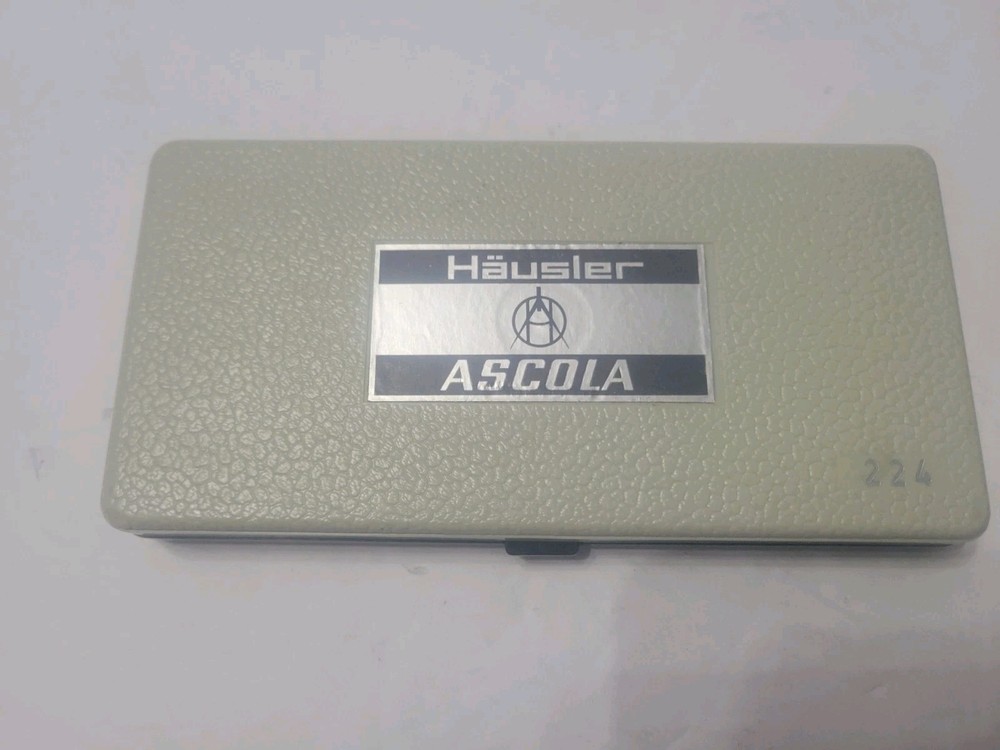 Ascola 224 Drafting/ Compass set w/case vintage Engineering Construction