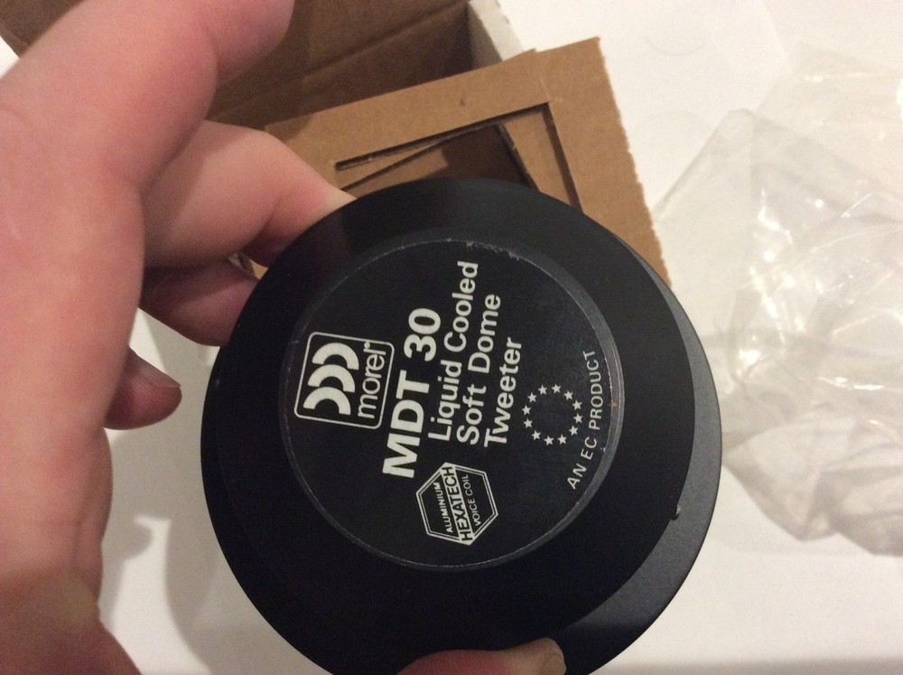 One Morel MDT 30 Liquid Cooled Soft Dome Tweeter