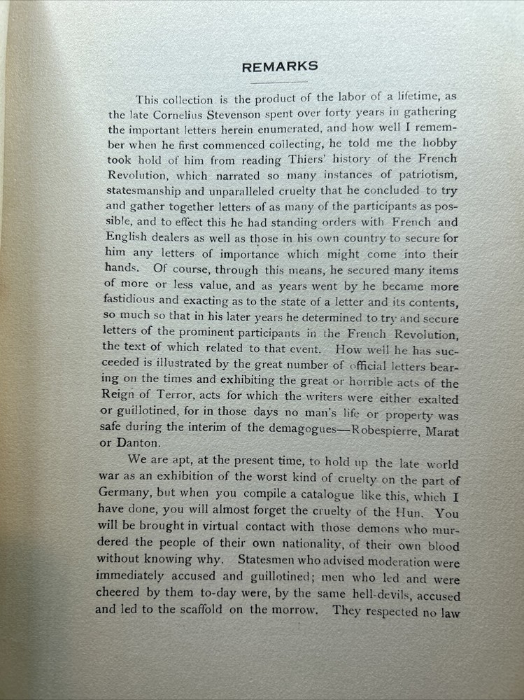 Henkels Catalog: Cornelius Stevenson Collection- March 2, 1923