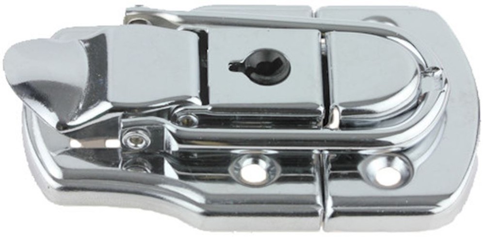 Chrome Plated Locking Draw Catch - 2 7/8" x 1 7/8"