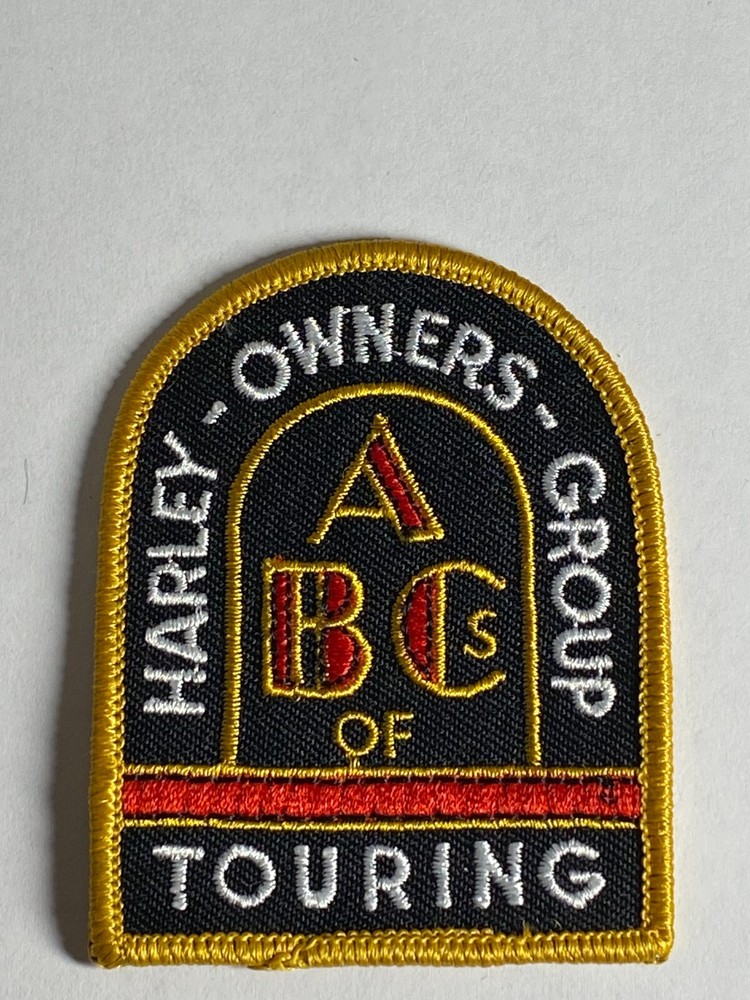 HARLEY DAVIDSON OWNERS GROUP HOG ABC's OF TOURING PATCH
