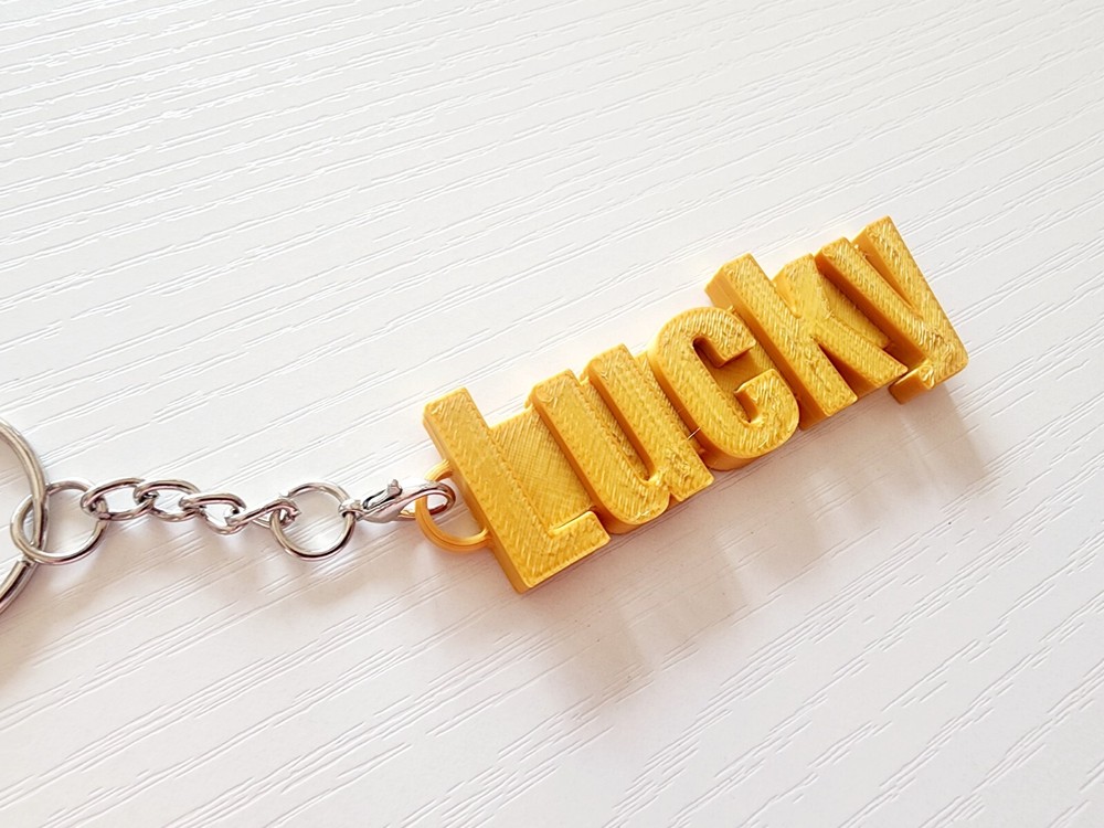 Custom Name Keychain, Personalized Name Keychain, School Name Label, 3D Printed