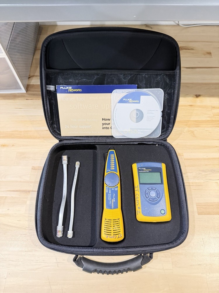 FLUKE NETWORKS LINKRUNNER PRO & INTELLITONE 200 KIT TESTER (TESTED) SHIPS FAST
