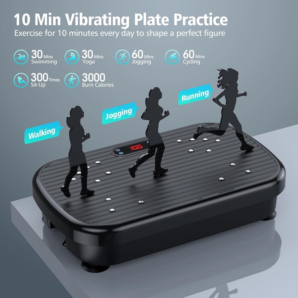 Vibration Plate Exercise Machine Vibration Plate Lymphatic Drainage 330 Lbs