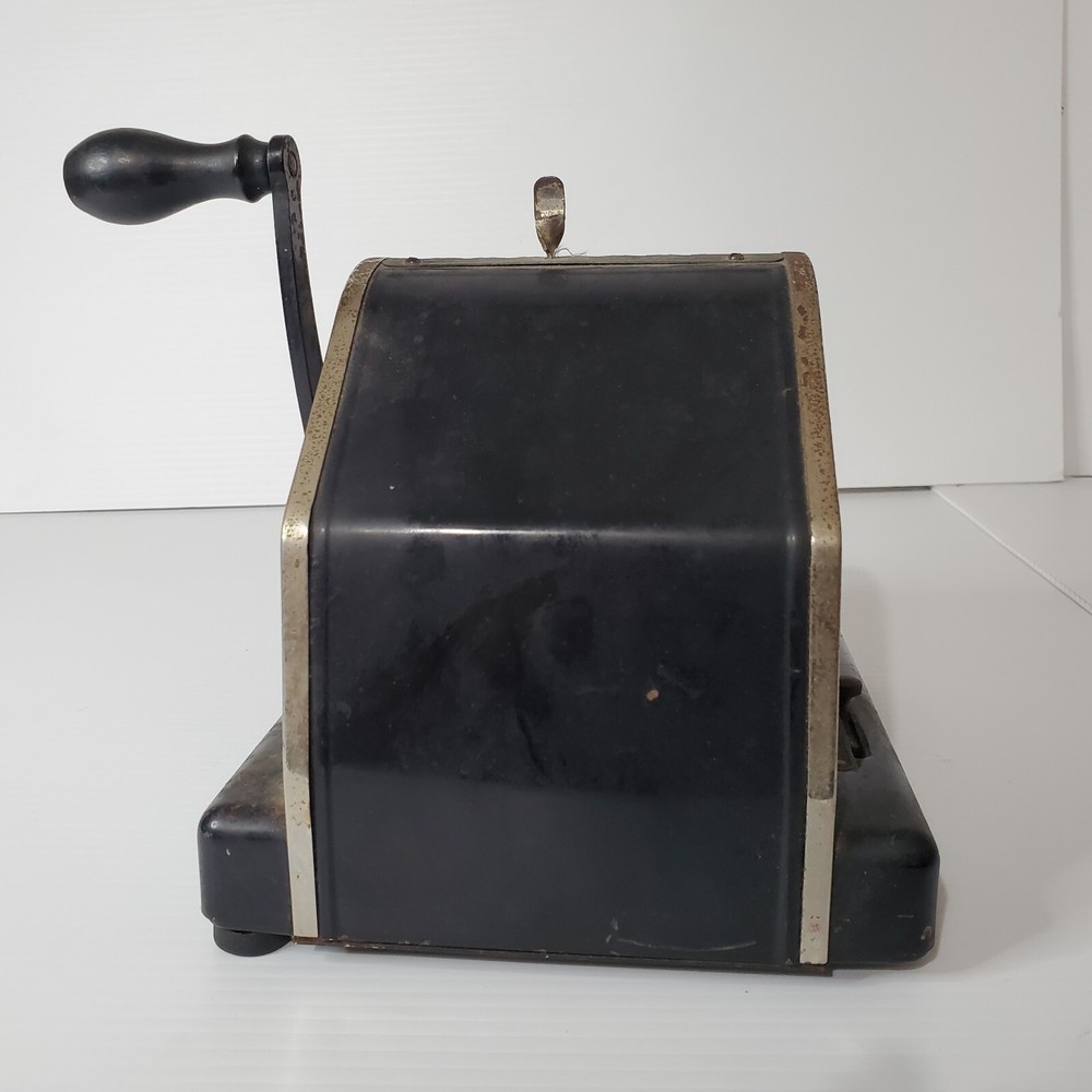 Paymaster Model Y Check Writer And Protector 7 Column Black Vintage American