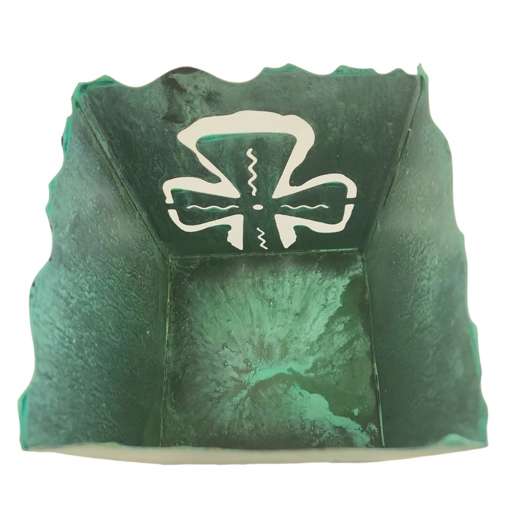 Decorative Tin Container With Cut Out Design
