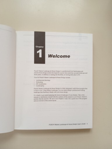 Punch Software Master Landscape Pro Home Design User's Guide Manual Only