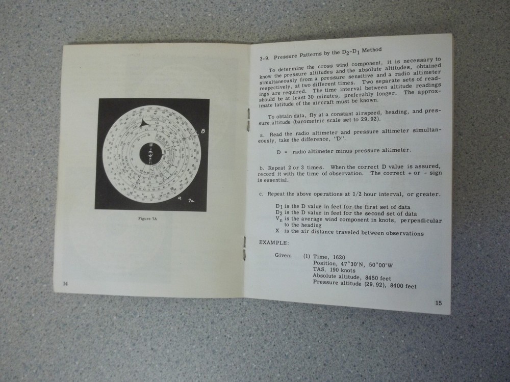 Airforce Type MB-2A Air Navigation True Air Speed Computer Slide-Rule and case