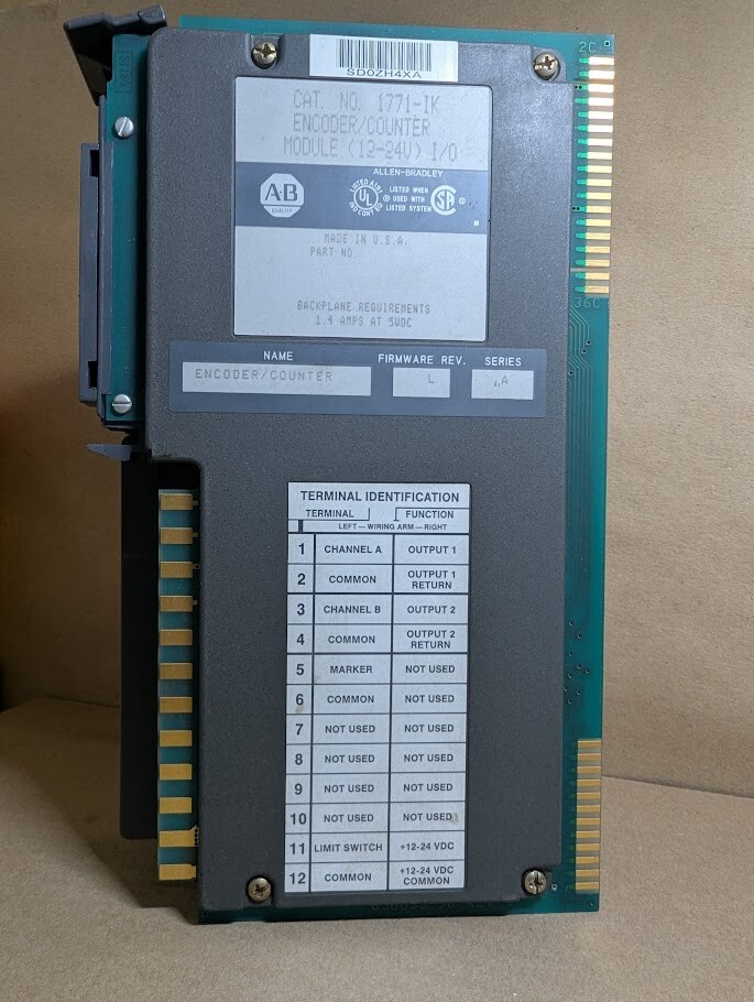 Allen-Bradley 1771-IK PLC-5 Encoder/Counter Module, 12-24V DC