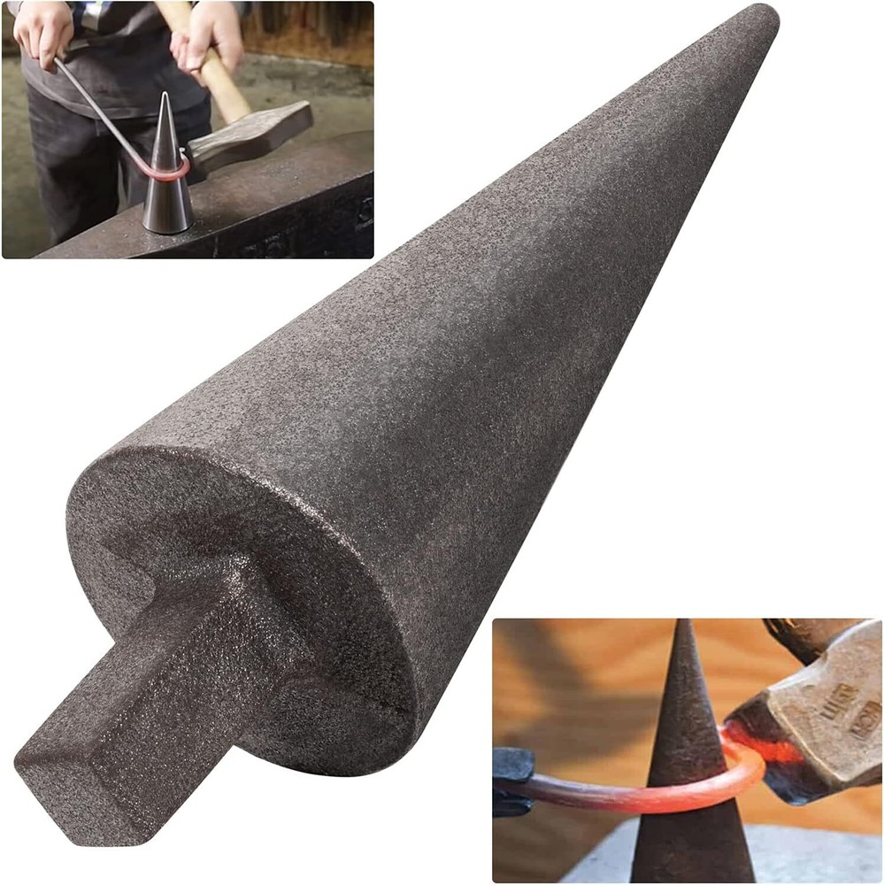 Blacksmith Anvil Cone Mandrel Hardy Tool Hard Iron Anvil Forming Cone 1“ Hardy