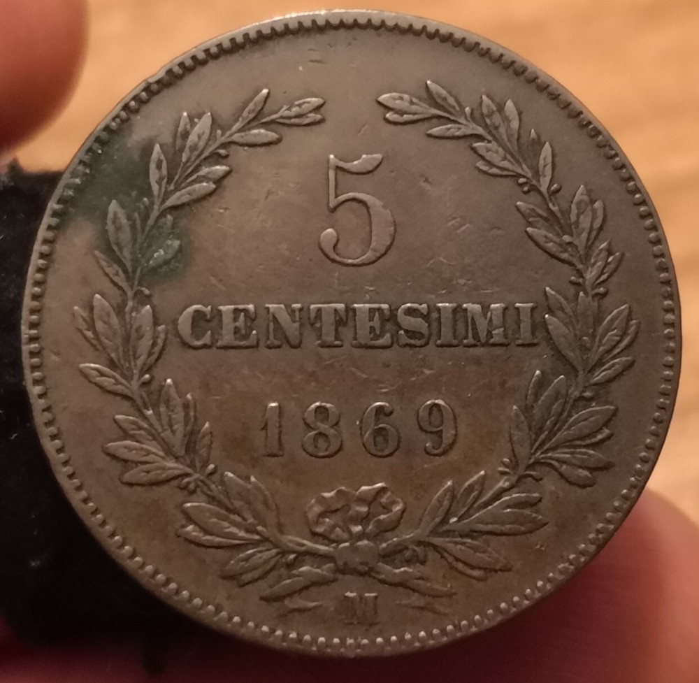 Coin 5 Cent 1869, San Marino, Ref. 5535
