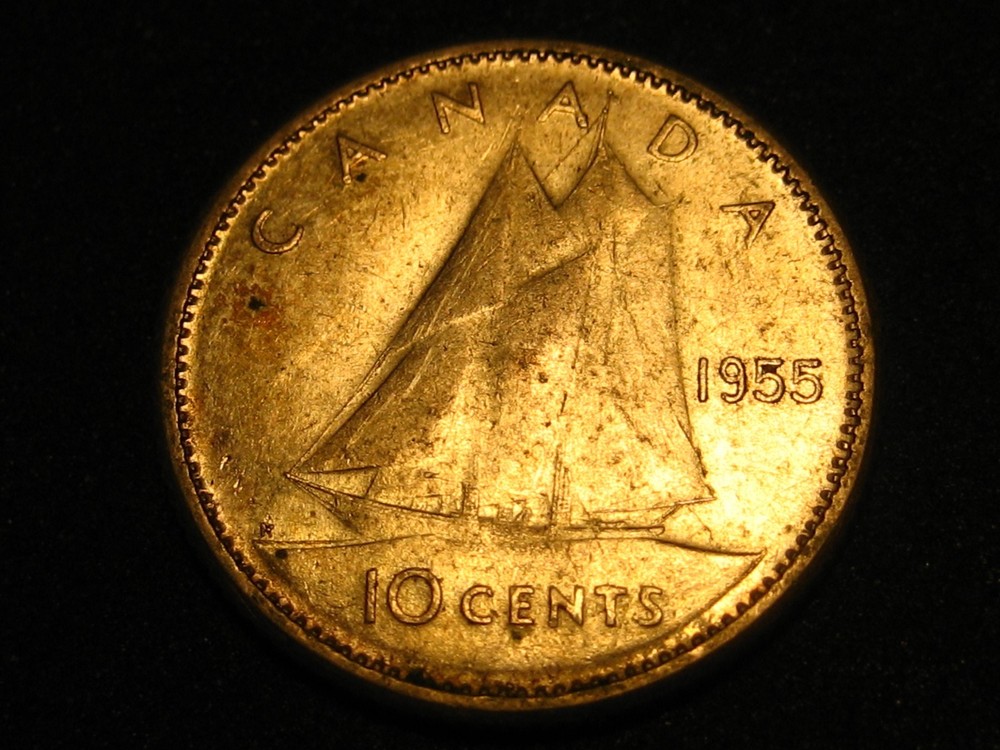 1955 Canadian Dime