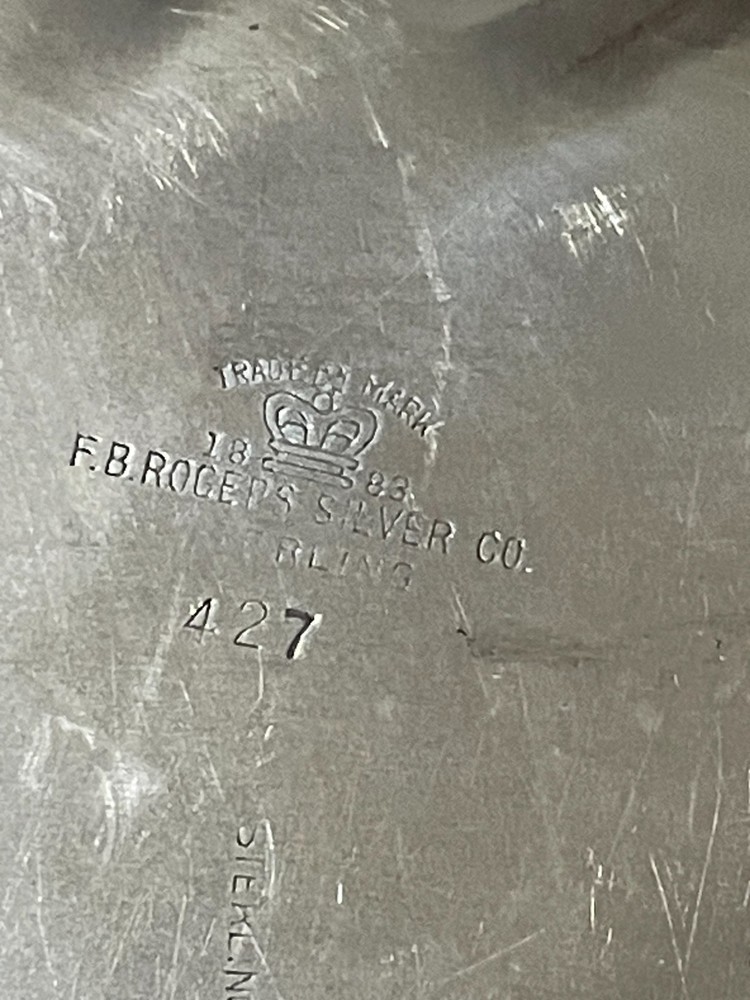 2 - STERLING SILVER BOWLS BY FB ROGERS PATTERN 427 278g