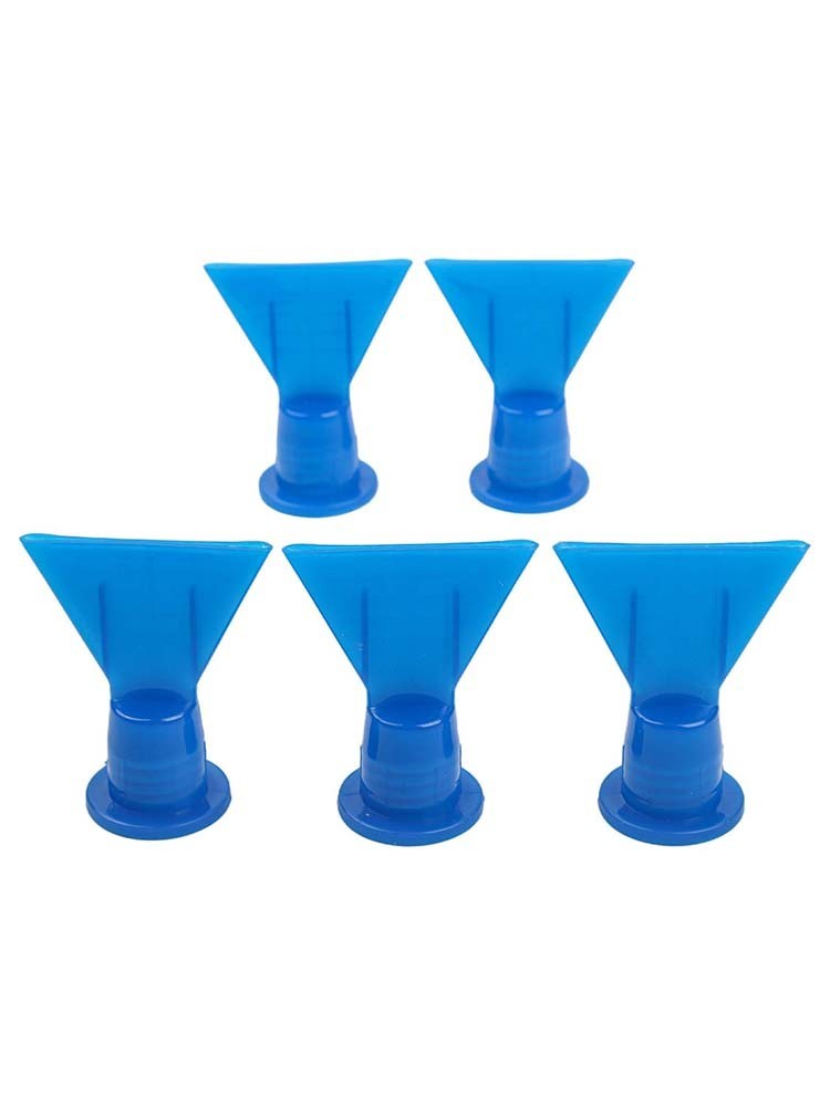 5x Accessories Wave Shape Silicon Cone Caulking Spare Part Flat Nozzle