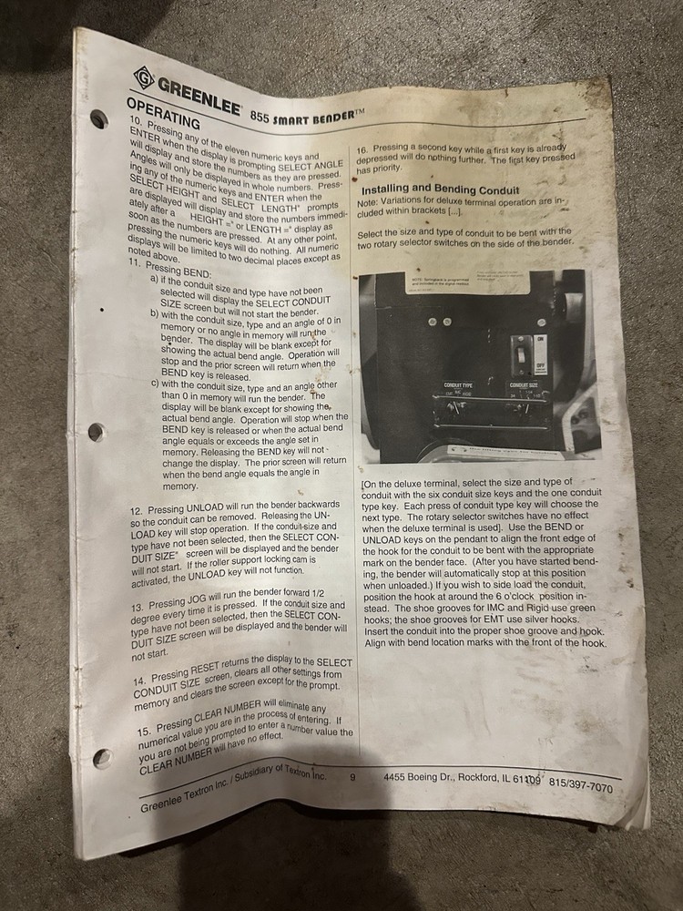 greenlee 855 smart bender