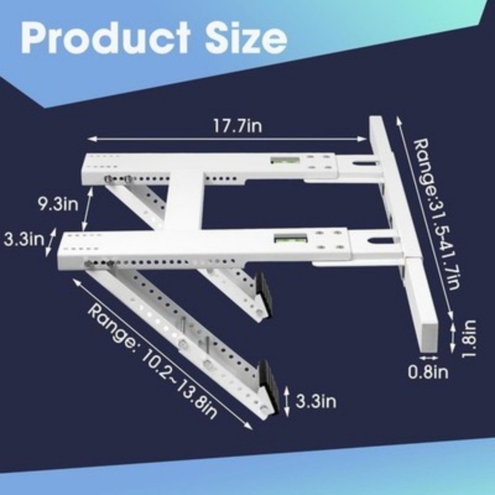 No Drilling Air Conditioner Support Bracket Window AC Bracket Stand Adjustable