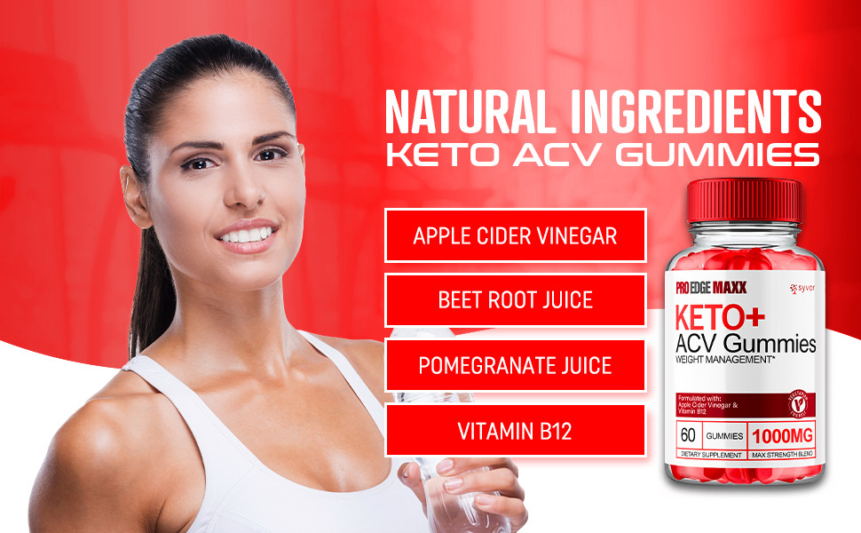 Pro Edge Maxx Keto ACV Gummies Maximum Strength Vitamin Formula, 60 Gummies