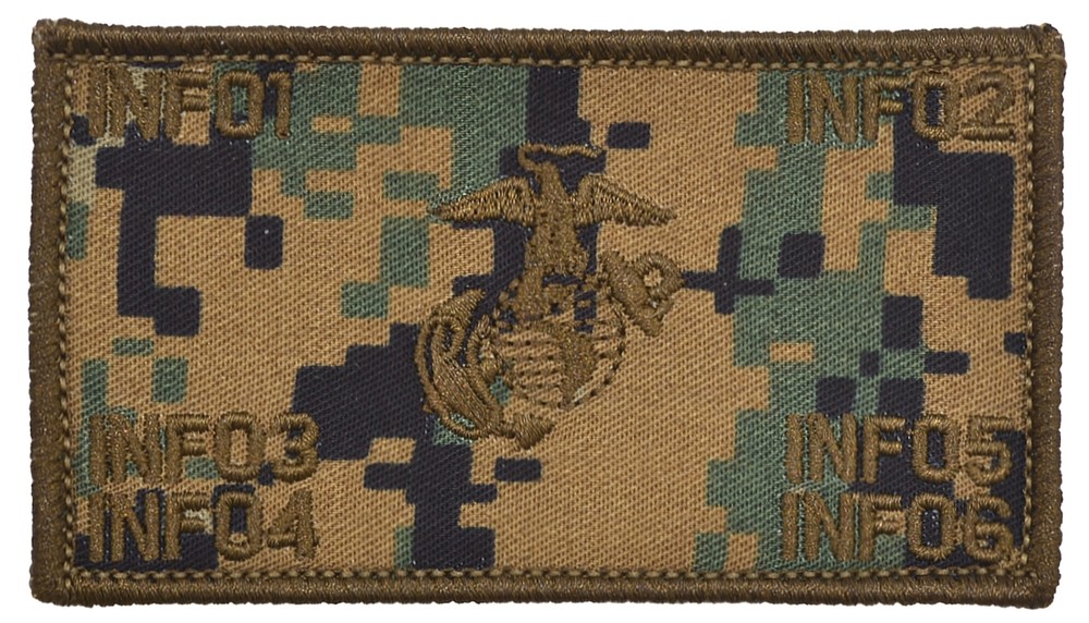Custom Text USMC Plate Carrier Vest Patch Hook Fastener Backing- Open EGA