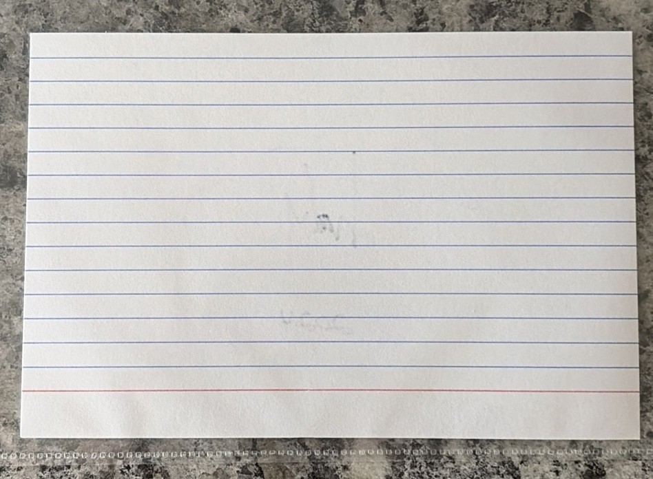 Eminem Signed Autographed White Index Note card with “Slim Shady 2024” Signed