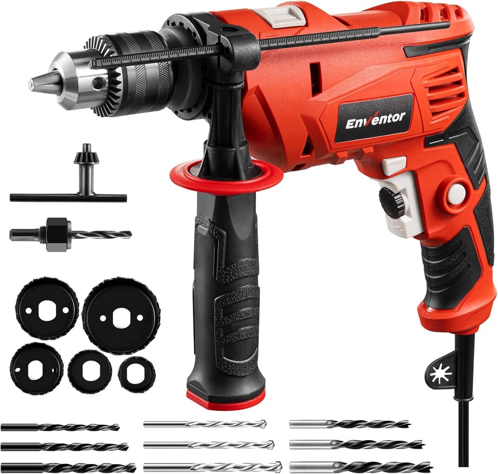Corded Electric Hammer & Drill Combo - 1/2 Inch Chuck