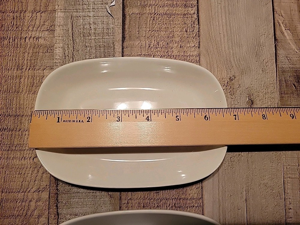 Delta AIRLINE Set 2 Pfaltzgraff Rectangular Snack Trays Plate Dishes 1st Class