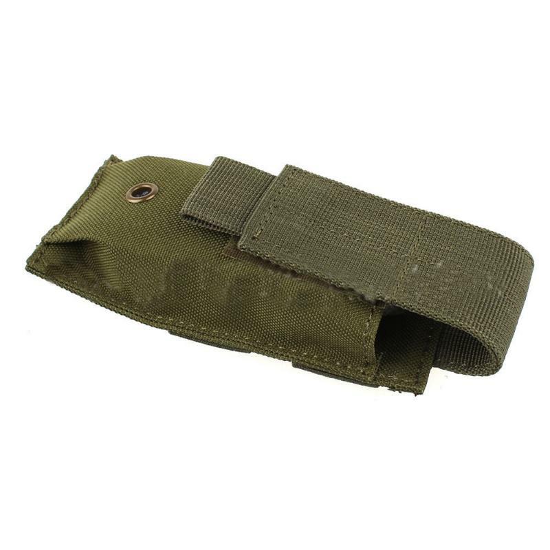 Tactical Knife Pouch MOLLE Flashlight Holder Bullet Bag Hook & Loop Closure Bag