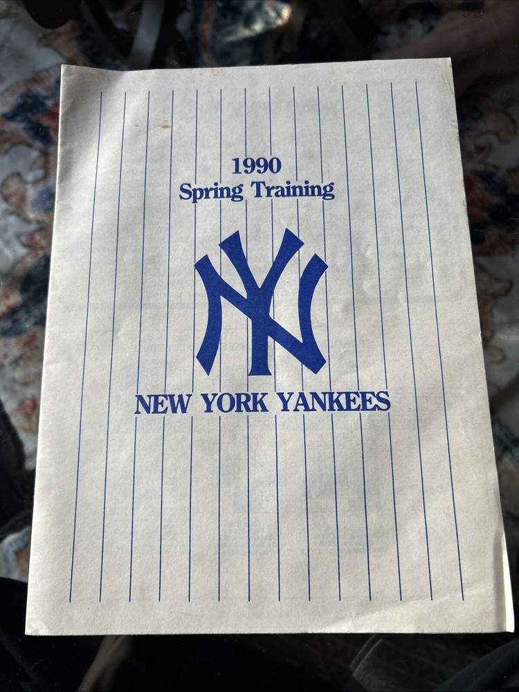 1990 YANKEES vs METS  Spring Training  SCORECARD PROGRAM