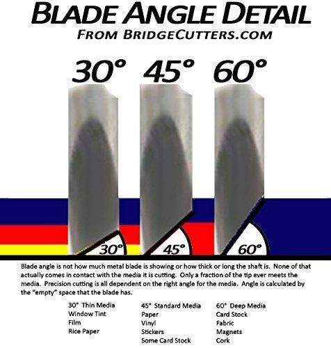 6-Pack 45 Degree Standard Angle Sign Making Vinyl Sign Plotter Knife Blade Repla