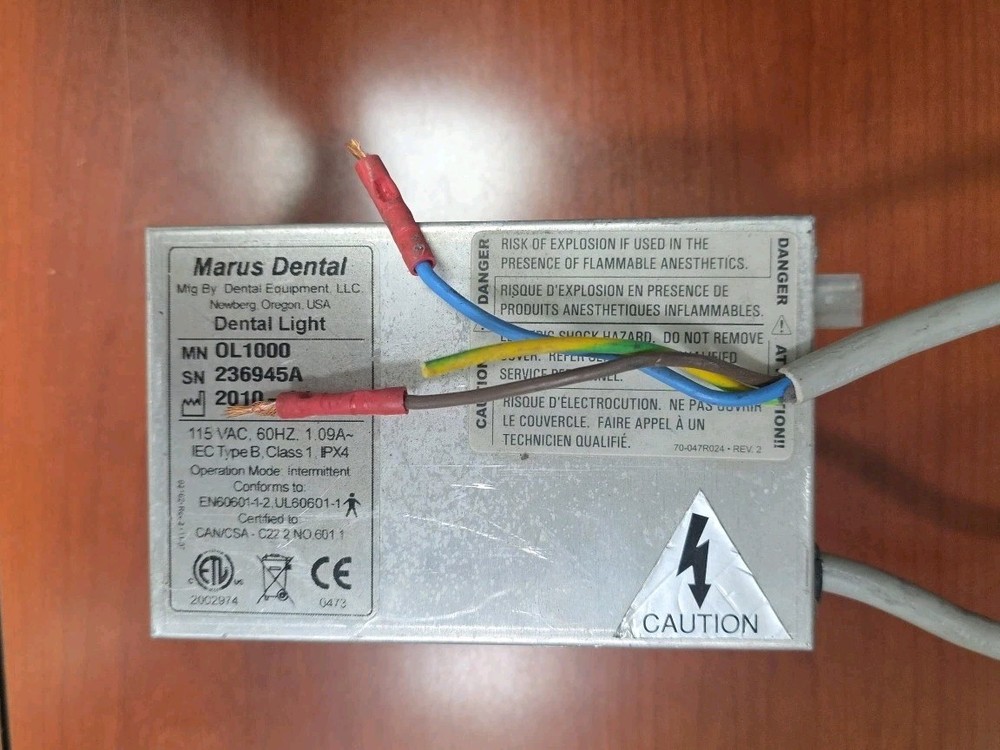 Marus Dental Light Transformer Model: OL1000