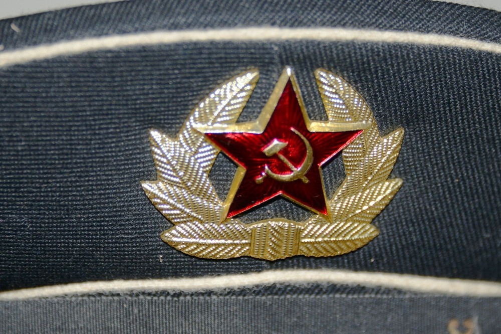 Original Soviet Navy Seaman Cap USSR Dated 1986