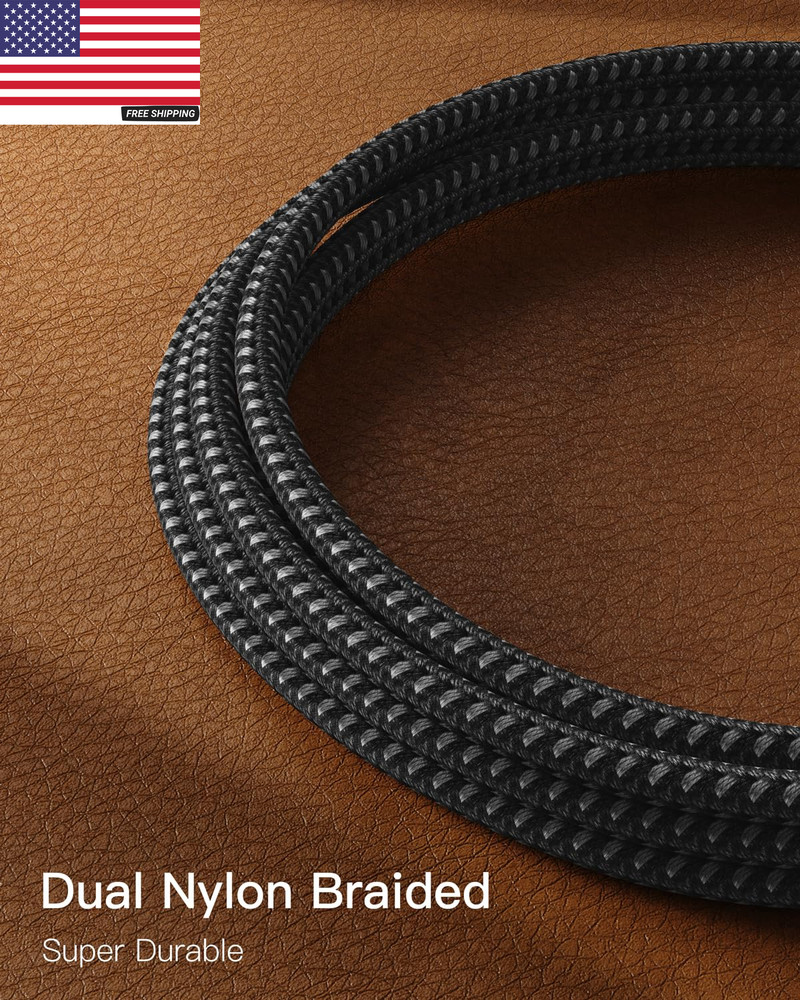 Android Auto USB Cable 2-Pack (3Ft Each) USB A to USB C Cord, 10Gbps Data Transf