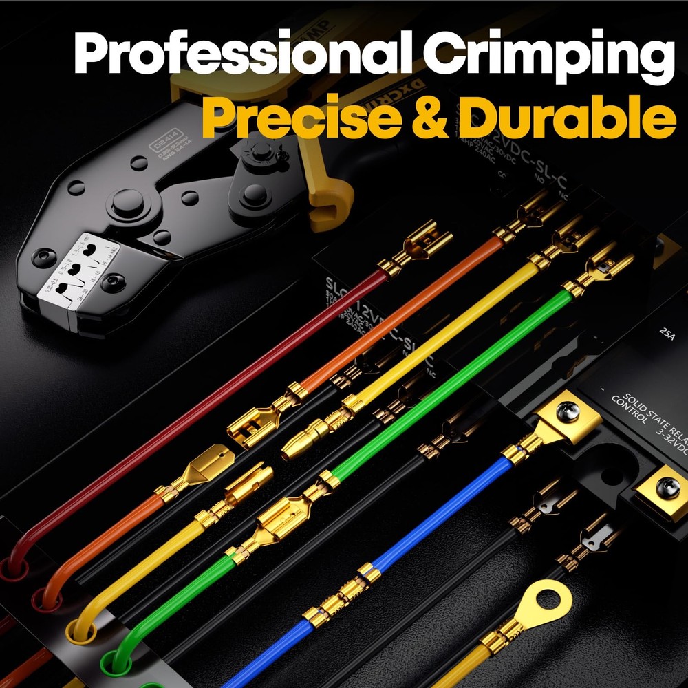 DxCRIMP Crimping Tool Kit, 14-Type Open Kit (Gold), Gold