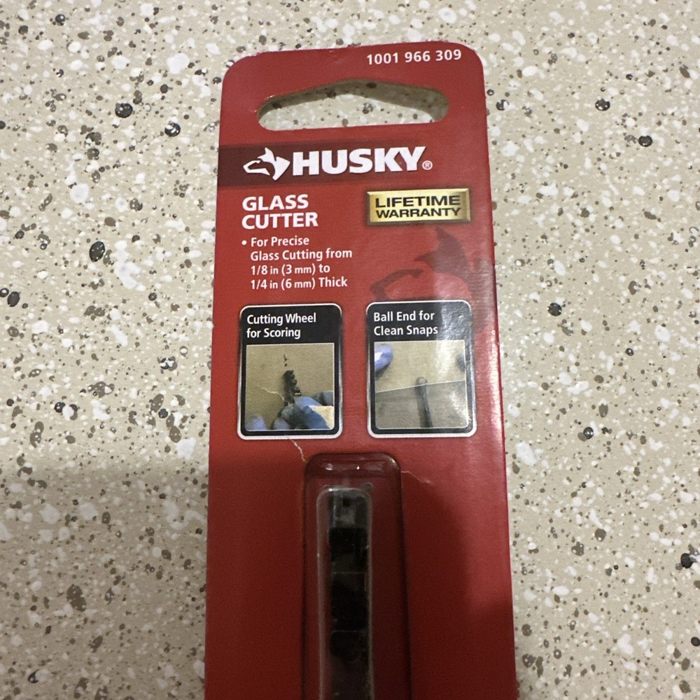 Husky 5” Glass Cutter, Carbide wheel