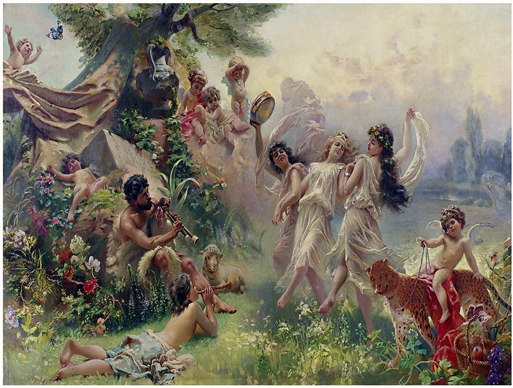 Happy Arcadia K. Makovsky Angels Tile Mural Kitchen Backsplash Marble Ceramic