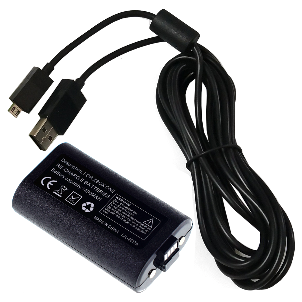 Rechargeable Battery Pack For XBox One X/S Series Controller & Charger Cable Kit