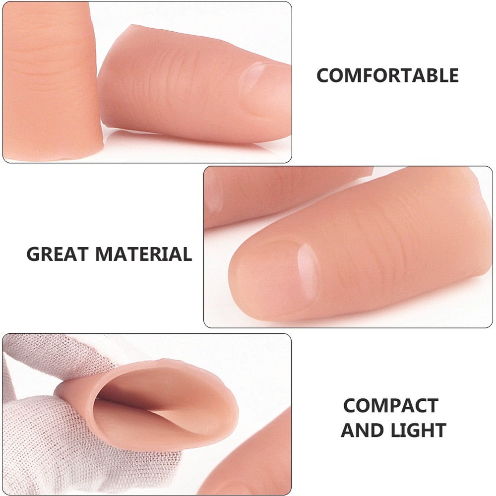 10Pcs False Finger Support Fingertip Protector Silk Thumb Finger