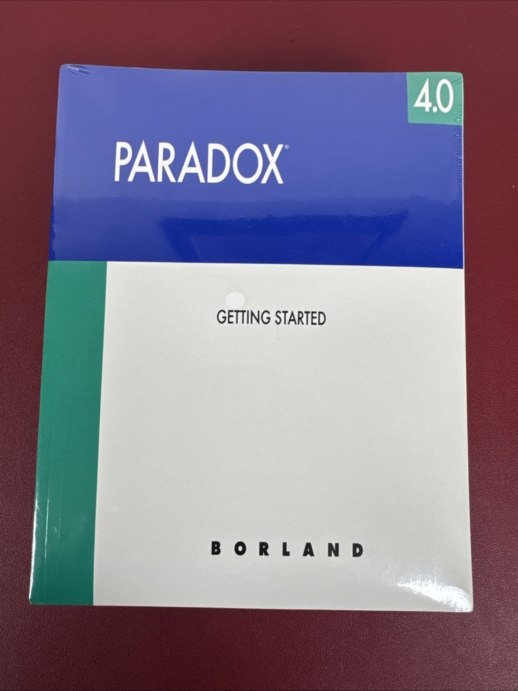 NEW Paradox 4.0 User's Guide, Getting Started, + 2 more Manuals, see description