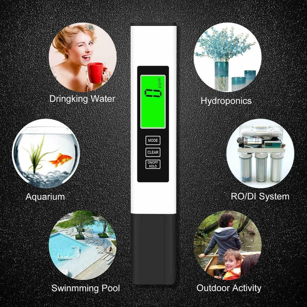 Digital TDS Meter Drinking Water Quality Purity Tester Testing Kits Measure Pen