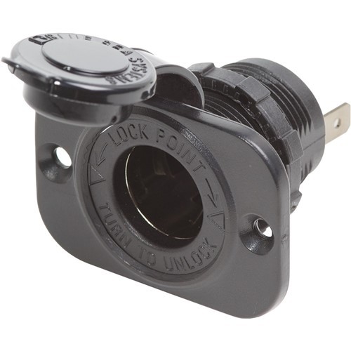 Blue Sea 12 Volt Dash Socket - Black 1011